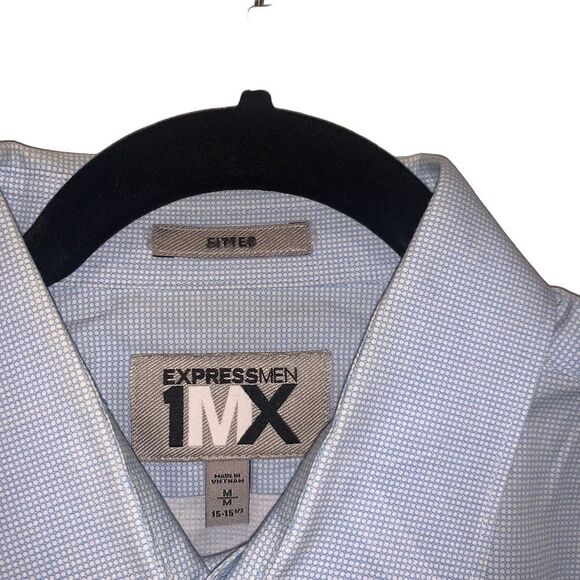 BUNDLE•BUTTON DOWNS•2/$35•3/$50-Express, Men's Dress Shirt, M, Blue - Picture 2 of 4